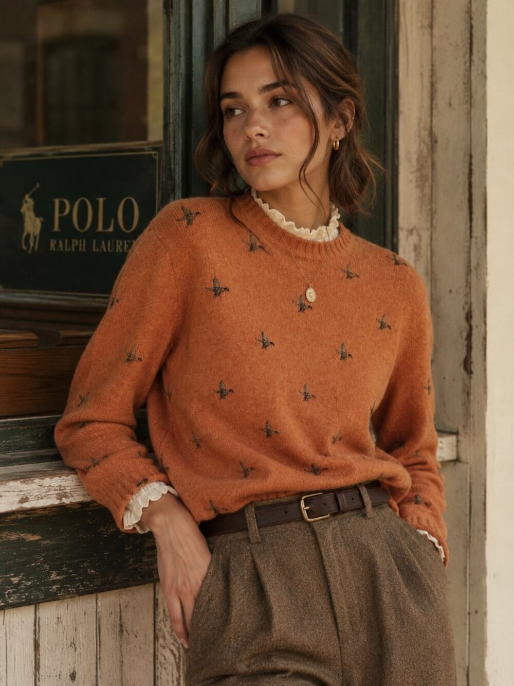 Vtg 90s Polo Ralph Lauren Mallard Duck Wool Sweater NWOT - Picture 3 of 8